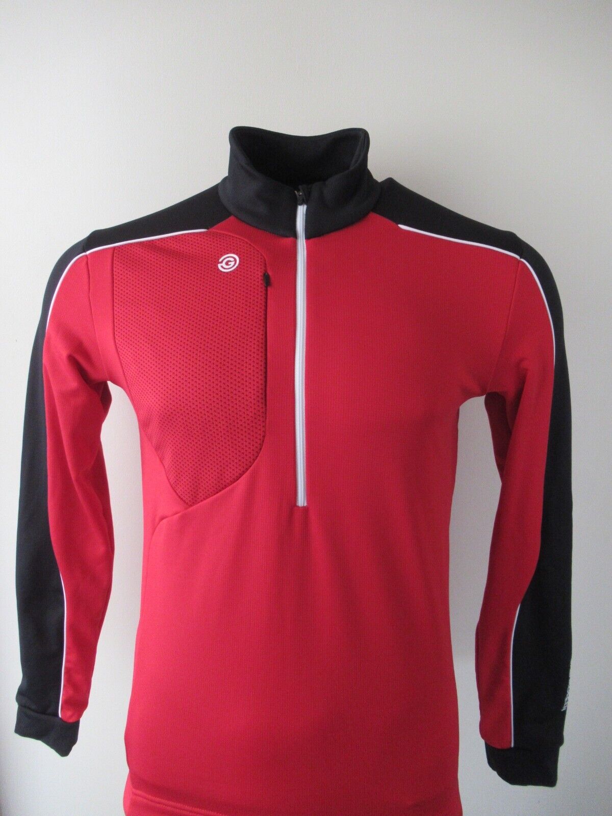 galvin green dave insula 1/2 zip pullover red/black uk size small