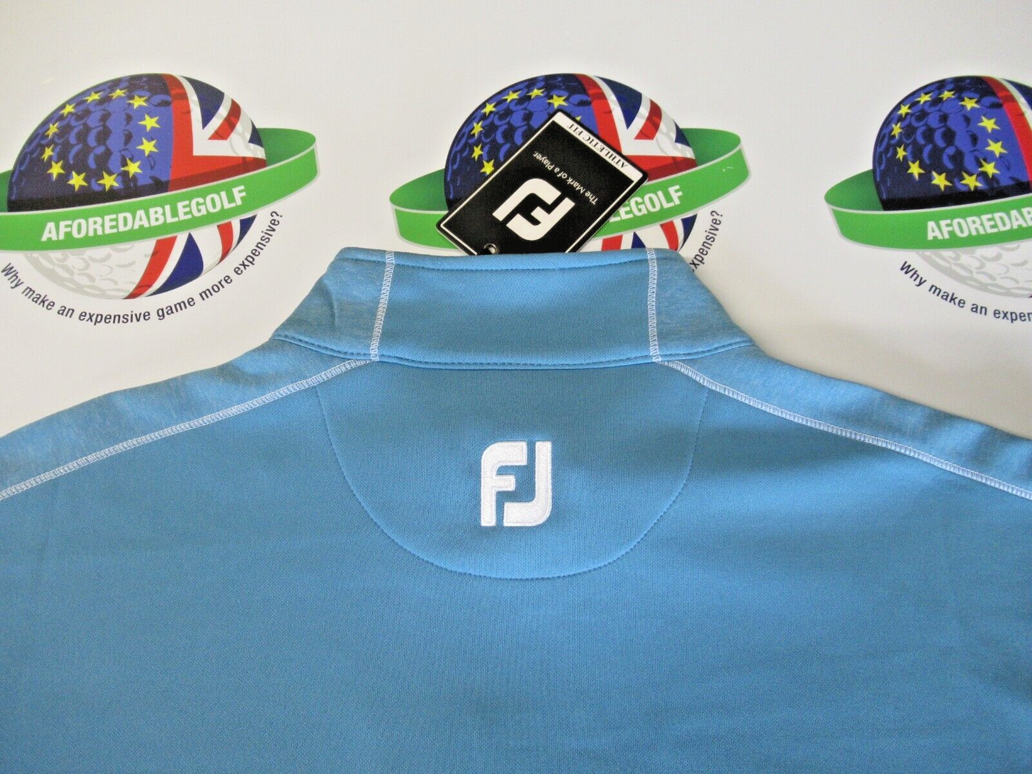 footjoy eu tonal ht chill out 1/2 zip pullover storm blue uk size medium