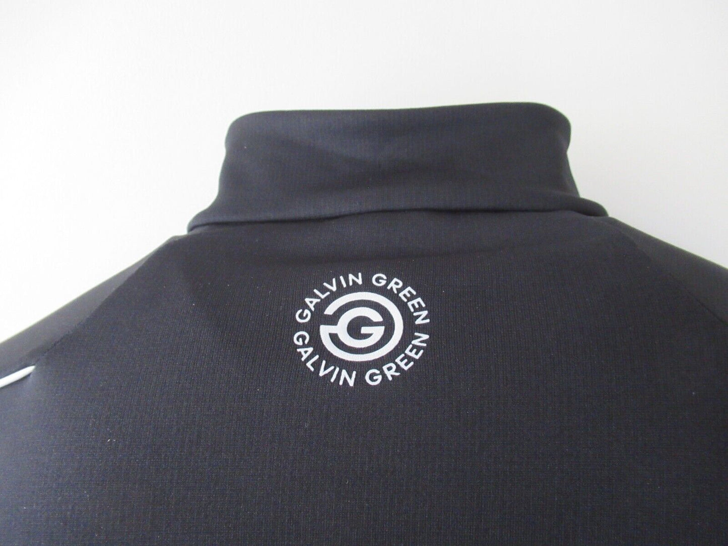 galvin green dave insula 1/2 zip pullover black/white uk size small