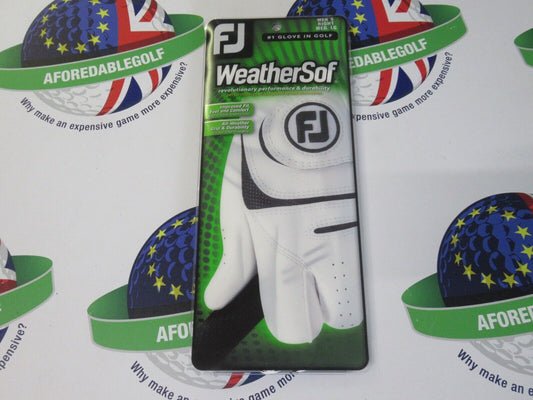 footjoy weathersof golf glove right hand golf glove medium/large