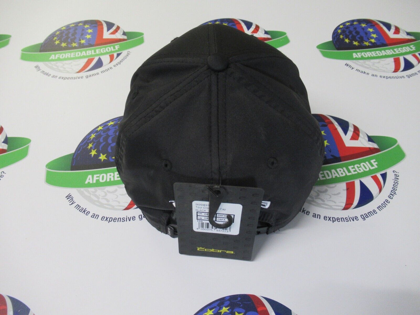 cobra tour crown 110 snapback adjustable black golf cap