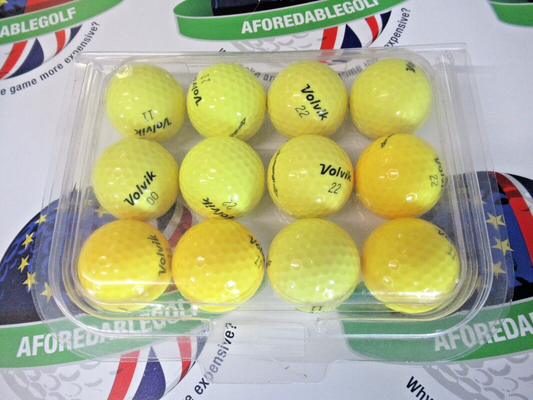12 volvik power soft yellow golf balls pearl/pearl 1 grade