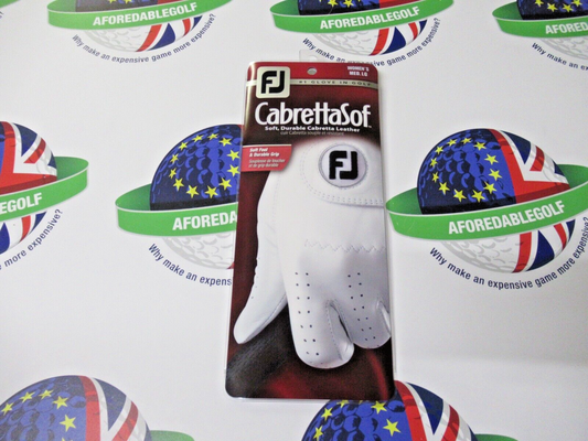 footjoy cabrettasof leather ladies left hand golf glove size medium/large