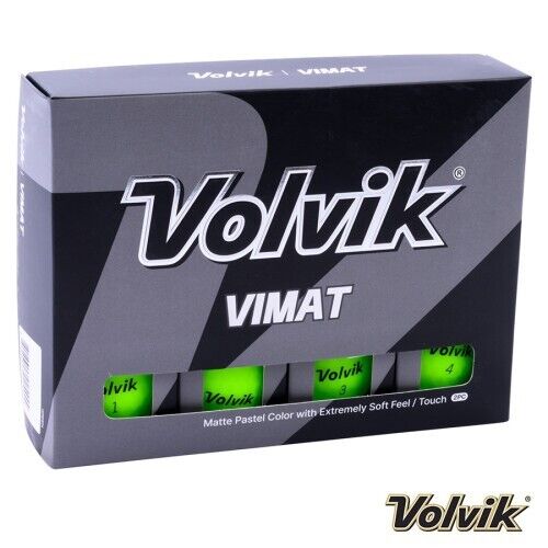 new 12 volvik vimat matte finish green golf balls