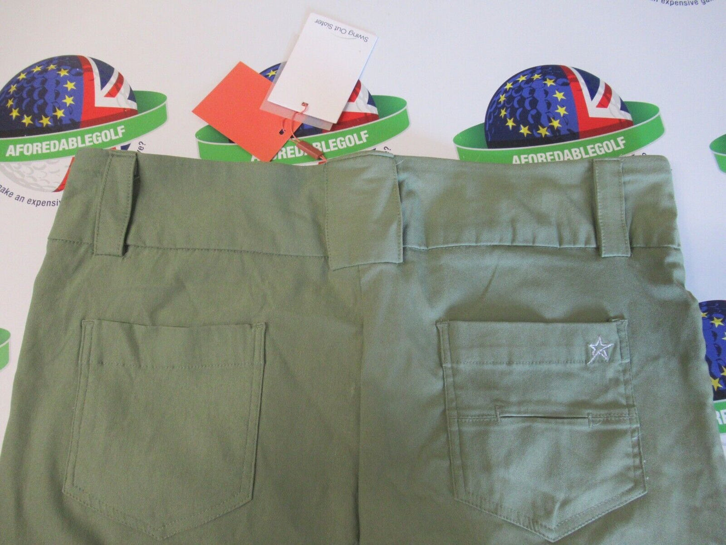 swing out sister rosamonde pull on shorts olive green uk size 18