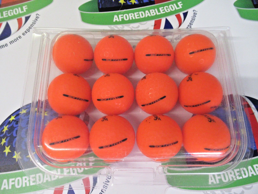 12 Srixon Soft Feel Matte Finish Orange Golf Balls Pearl/Pearl 1 Grade