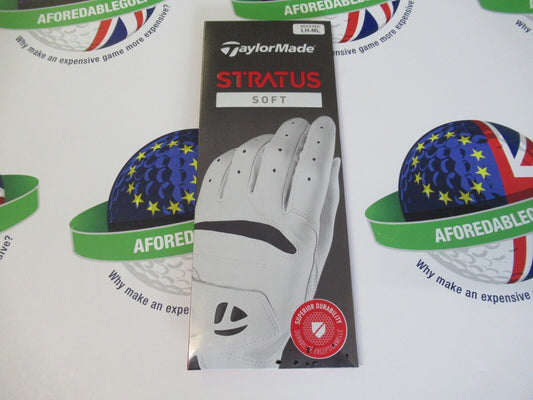 taylormade stratus soft left hand golf glove for right handed golfer size m/l