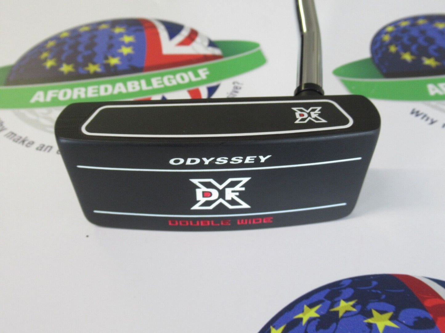 odyssey dfx double wide 34" putter & head cover