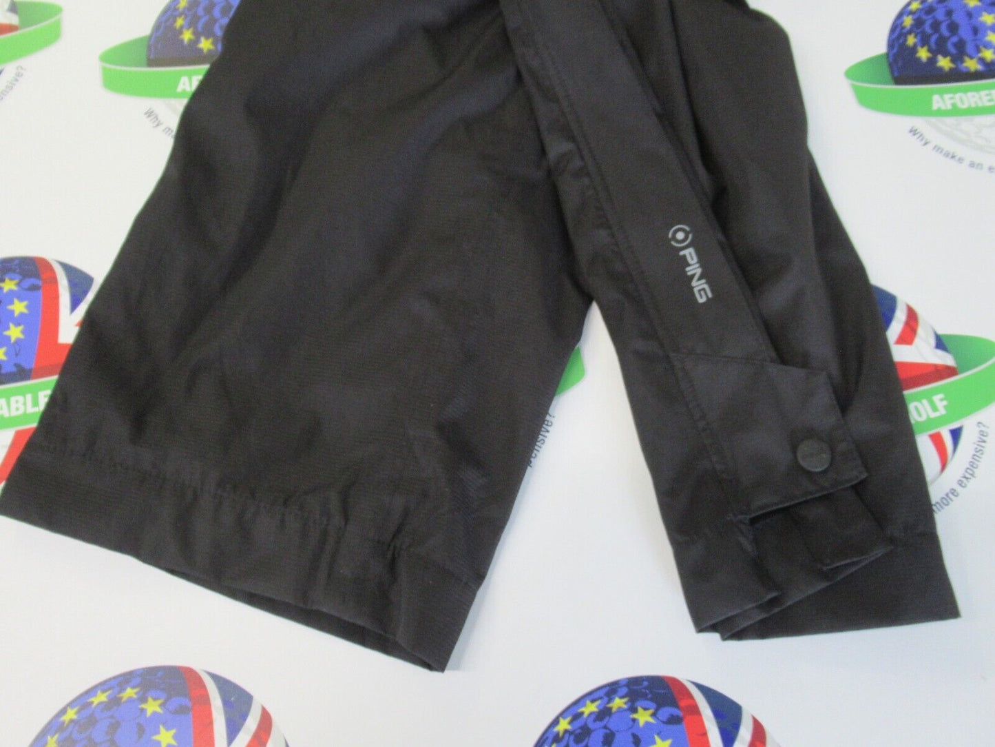 ping anders black waterproof trousers size xxl leg 33"