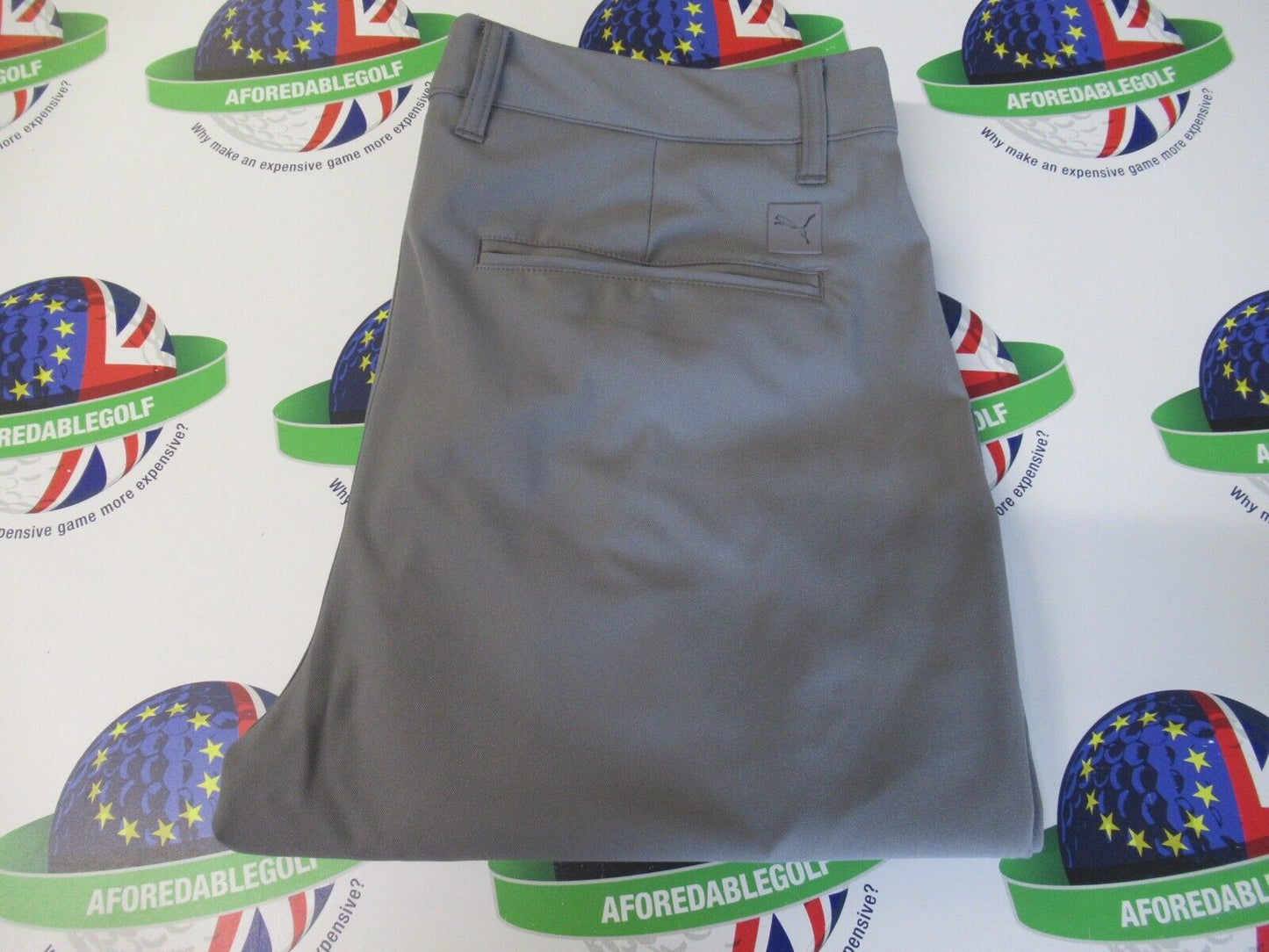 Puma Dealer Tailored Golf Trousers Slate Sky Waist 38" X Leg 30"
