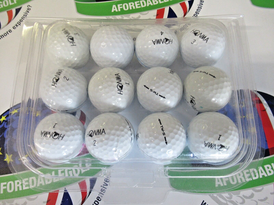 12 honma tw-s golf balls pearl/pearl 1 grade