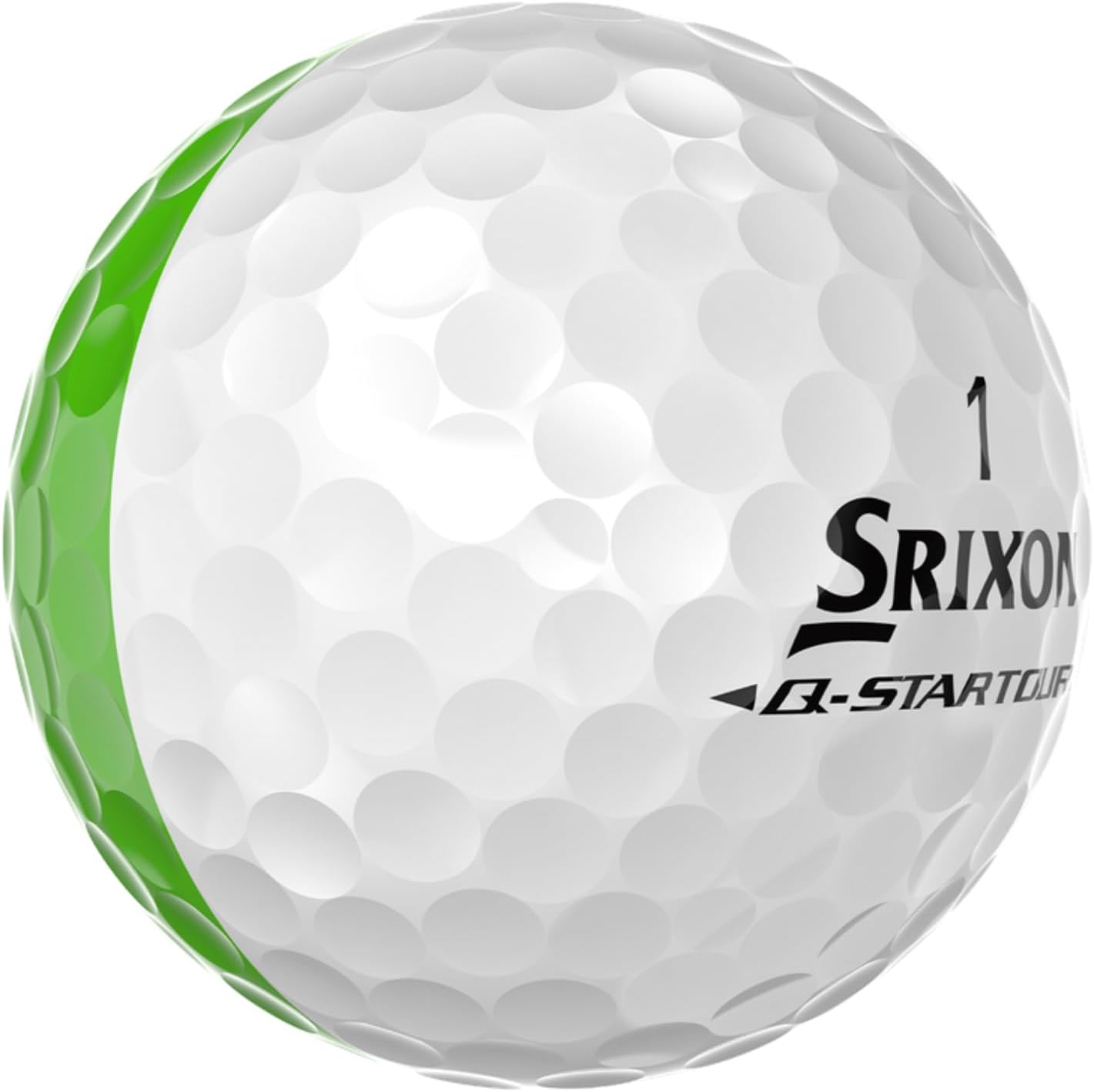 New 12 Srixon Q-Star Tour Divide Green/White Golf Balls
