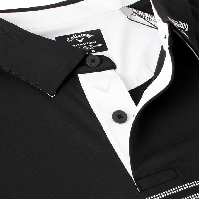 Callaway Odyssey Block Opti-Dri Swing Tech Polo Shirt Caviar Large