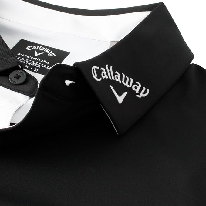 Callaway Odyssey Block Opti-Dri Swing Tech Polo Shirt Caviar Large