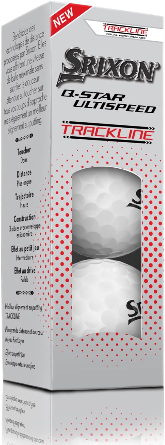 New 12 Srixon Q-Star Ultispeed Trackline Golf Balls