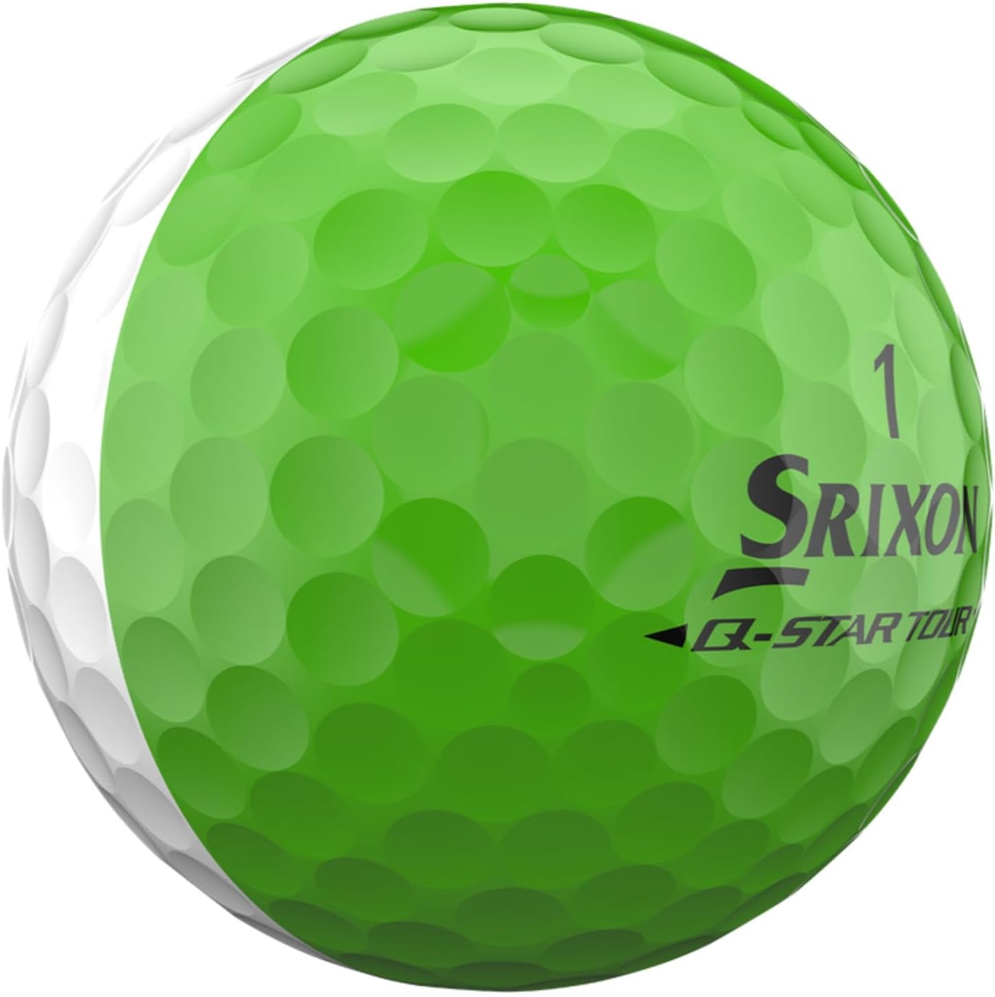 New 12 Srixon Q-Star Tour Divide Green/White Golf Balls