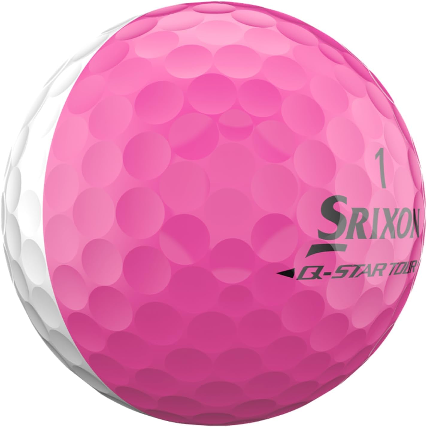 New 12 Srixon Q-Star Tour Divide Pink/White Golf Balls