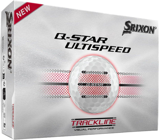 New 12 Srixon Q-Star Ultispeed Trackline Golf Balls