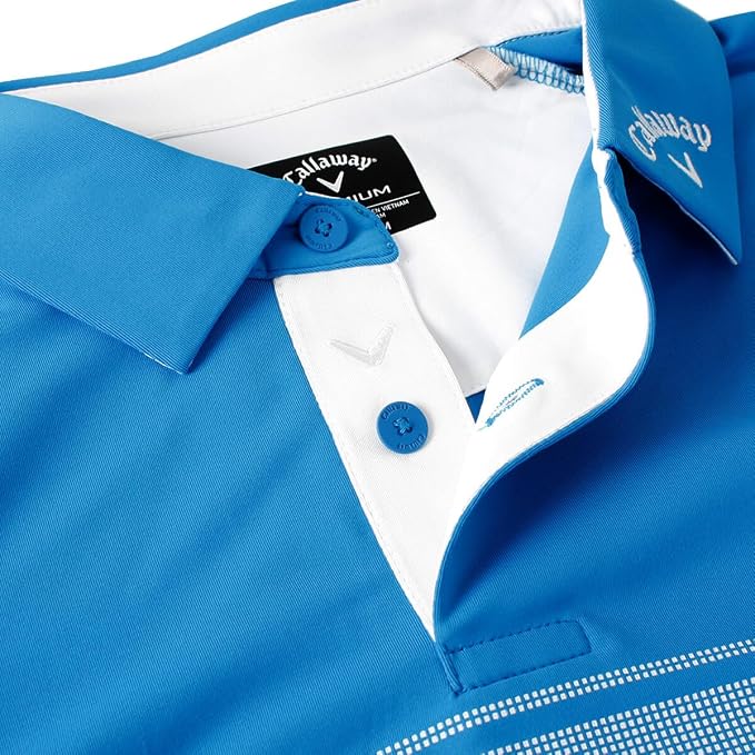 Callaway Odyssey Block Opti-Dri Swing Tech Polo Shirt Brillant Blue Medium