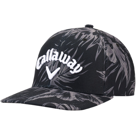 New Callaway Golf Performance Pro Black Tropical Adjustable Cap