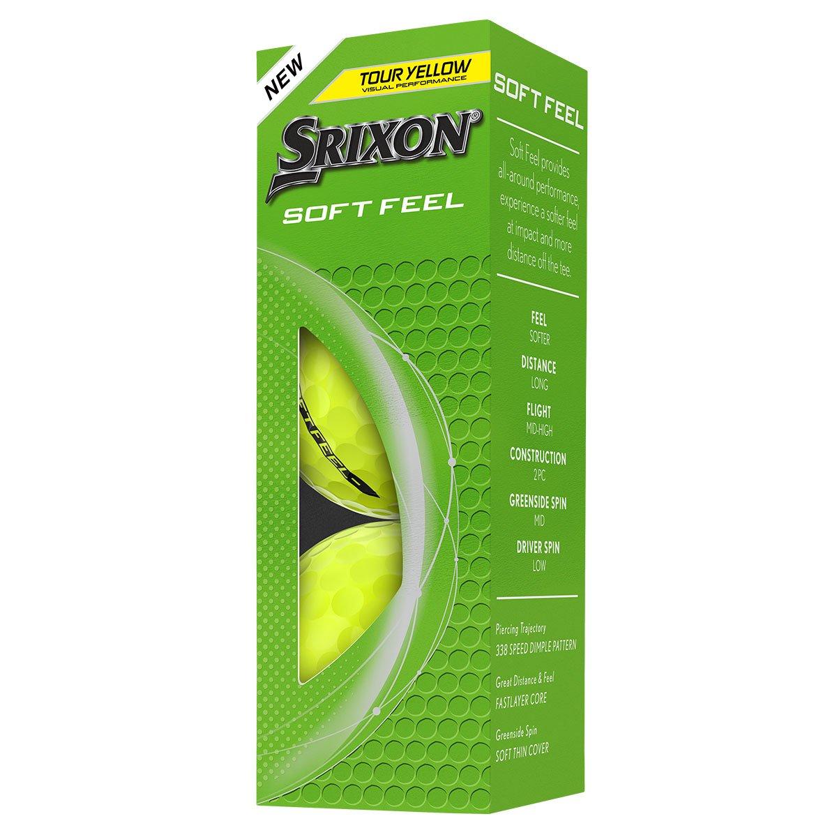 12 Srixon Soft Feel Yellow Golf Balls