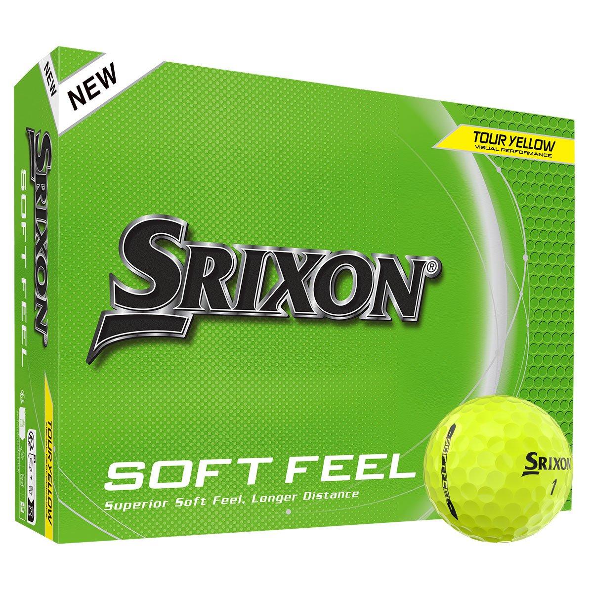 12 Srixon Soft Feel Yellow Golf Balls