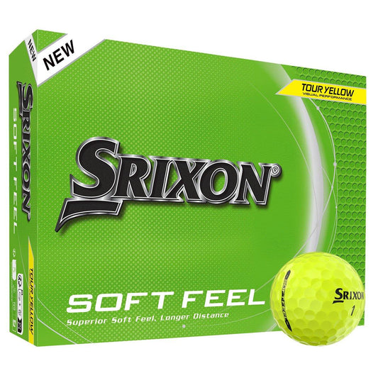 12 Srixon Soft Feel Yellow Golf Balls