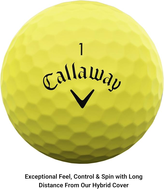 1 Dozen Callaway Supersoft Optic Yellow Golf Balls