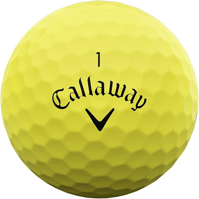 1 Dozen Callaway Supersoft Optic Yellow Golf Balls