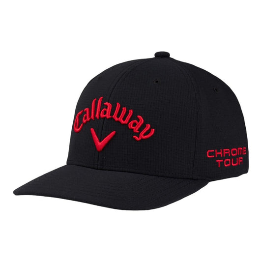 New Callaway Golf Tour Authentic Performance Pro Black/Red Adjustable Cap Elyte
