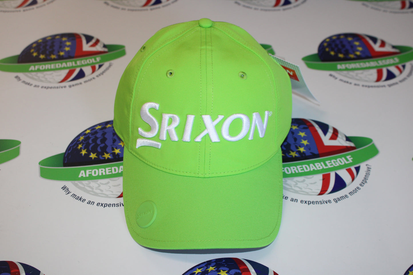 Srixon Sunny Adjustable Ball Marker Cap Pistaccio/White
