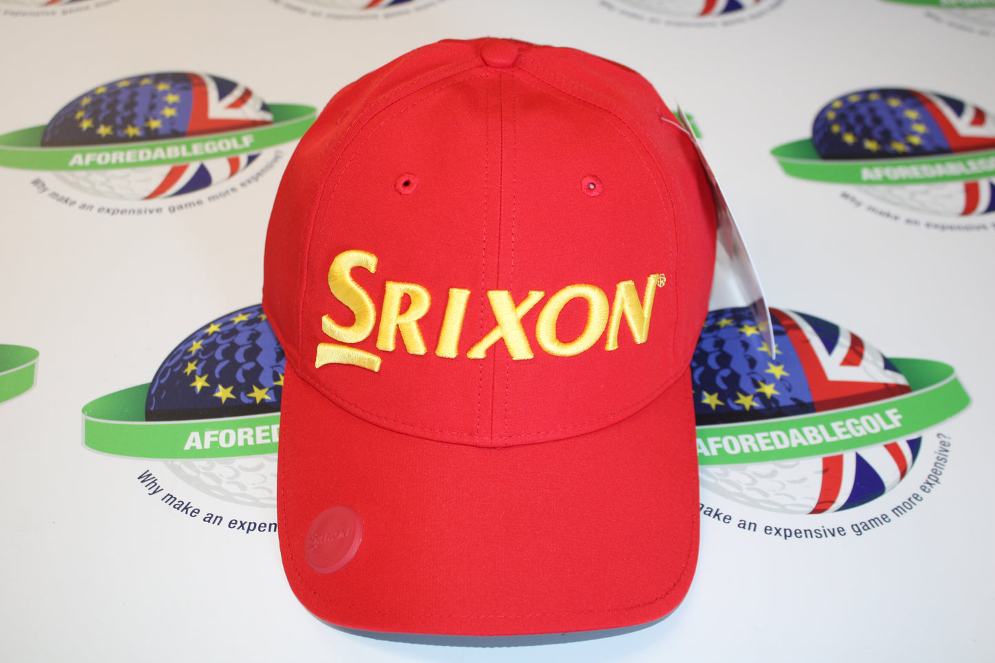 Srixon Sunny Adjustable Ball Marker Cap Red/Yellow