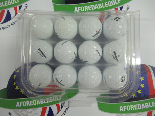 12 bridgestone tour b330-rxs white golf balls pearl/pearl 1 grade