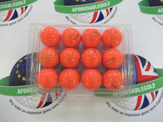 12 titleist velocity orange golf balls pearl/pearl 1 grade