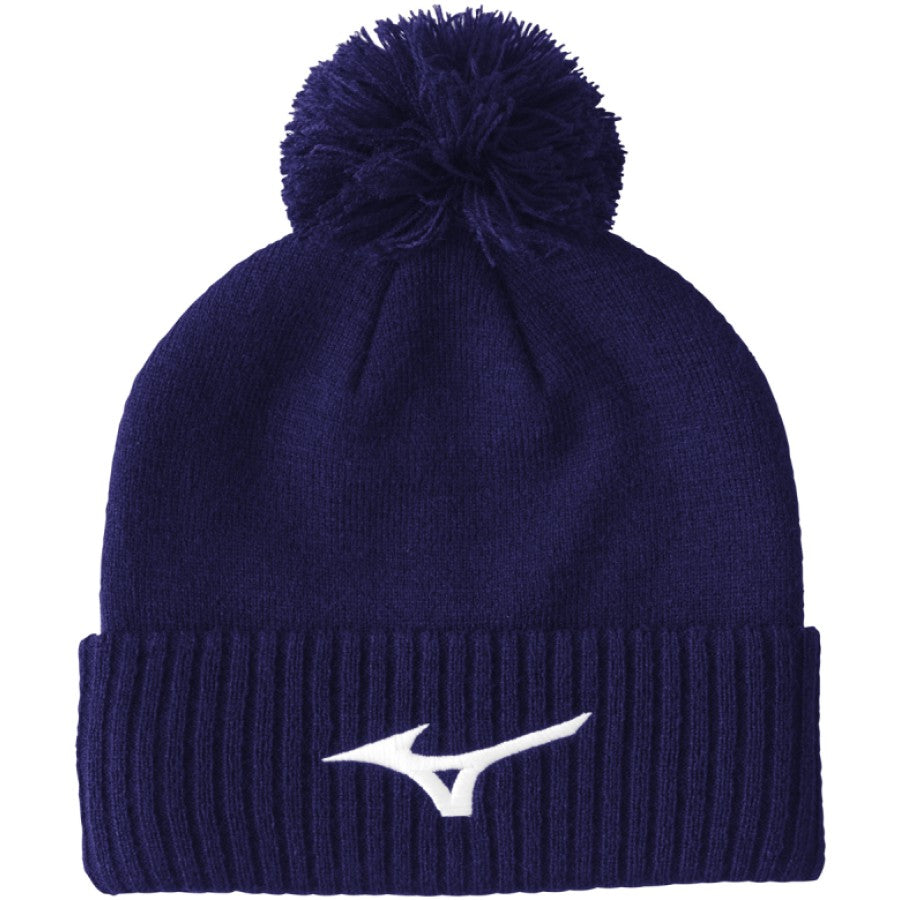 Mizuno Crested Bobble Hat Navy