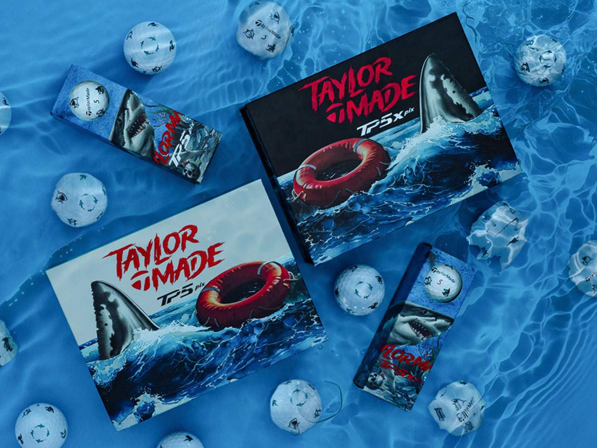 New 12 Taylormade Vault limited edition tp5 pix sharks golf balls
