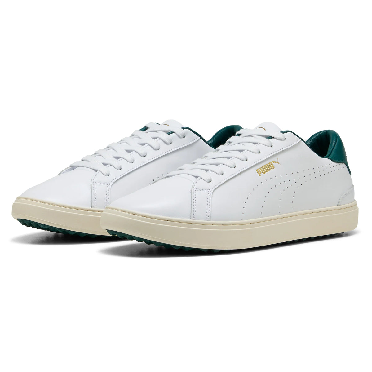 Puma Classic G Golf Shoes Puma-White-Varsity Green UK Size 10.5