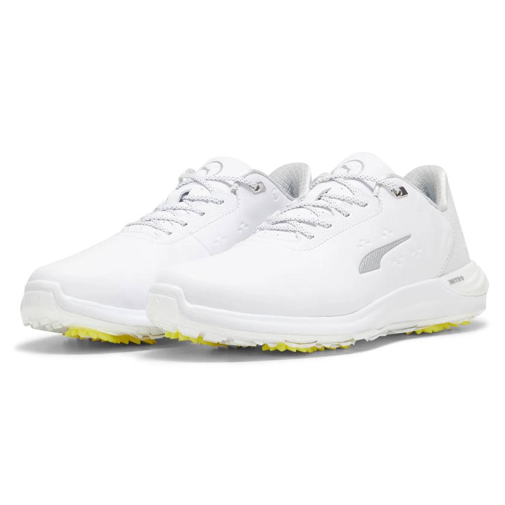 Puma Iphantomcat Nitro + Golf Shoes White/Silver/Gray UK Size 9