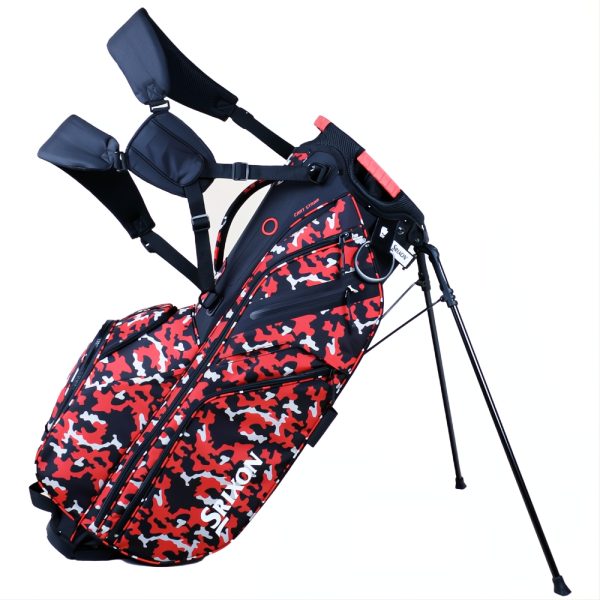 Srixon Premium 6-Way Divider Stand Bag Black/Red Camo | Aforedablegolf