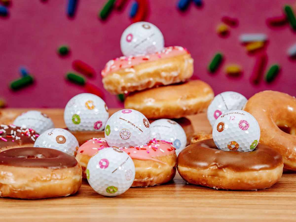 new 12 taylormade vault limited edition tp5 x pix doughnut golf balls