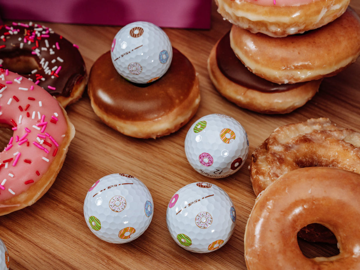 new 12 taylormade vault limited edition tp5 x pix doughnut golf balls