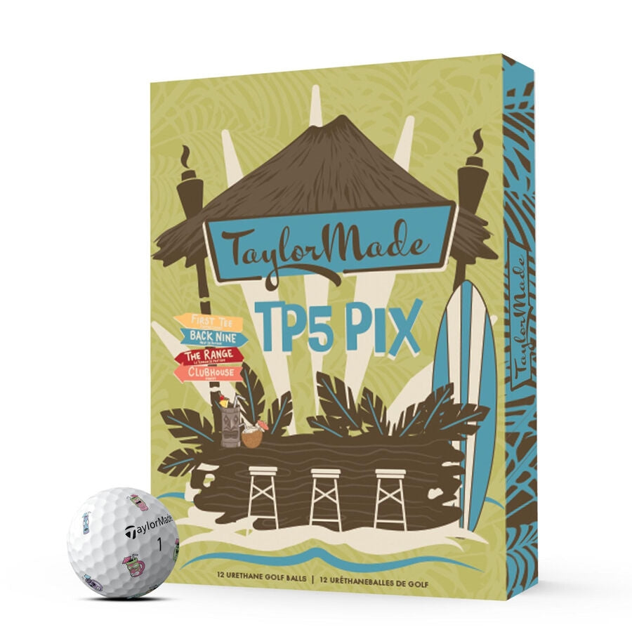 New 12 Taylormade Vault Limited Edition Tp5 Pix Tiki Golf Balls