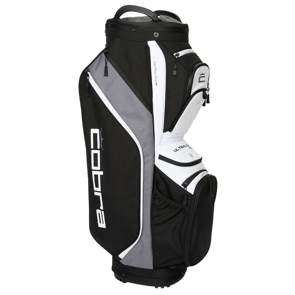 new cobra ultralight pro cart bag black/white/grey