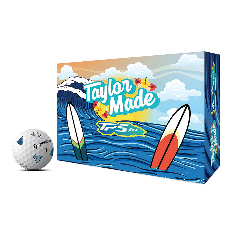 new 12 taylormade vault limited edition tp5 pix shaka golf balls version 2