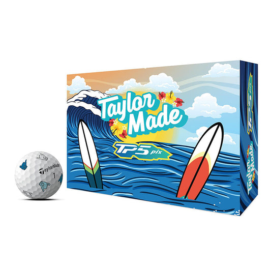 New 12 Taylormade Vault Limited Edition TP5 Pix Shaka Golf Balls Version 2