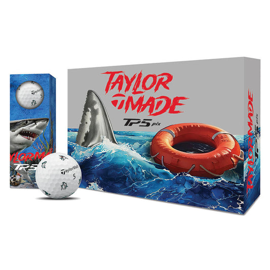New 12 Taylormade Vault limited edition tp5 pix sharks golf balls
