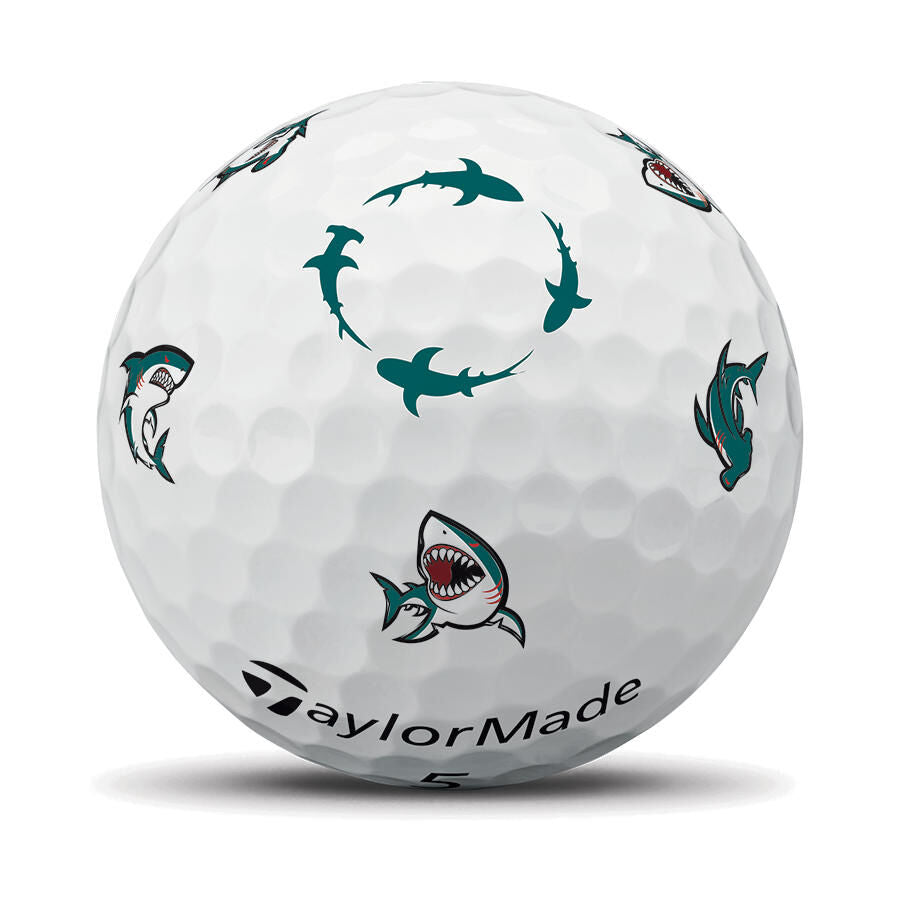New 12 Taylormade Vault limited edition tp5 pix sharks golf balls