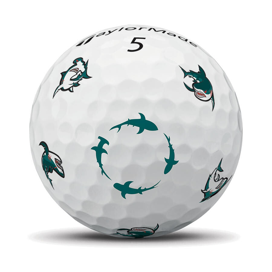 New 12 Taylormade Vault limited edition tp5 pix sharks golf balls