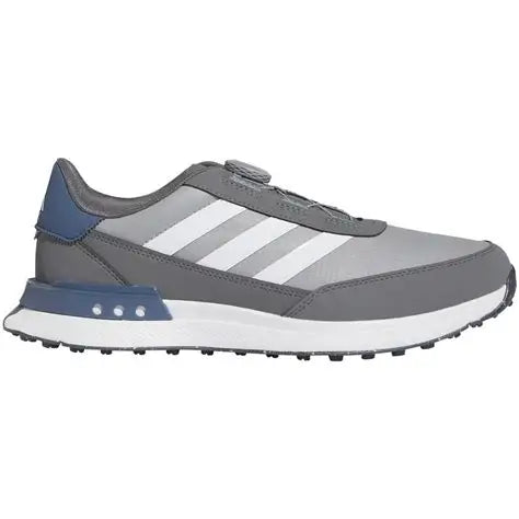 Adidas S2G SL BOA Waterproof Golf Shoes Grey/White/Blue UK Size 7.5 Wide
