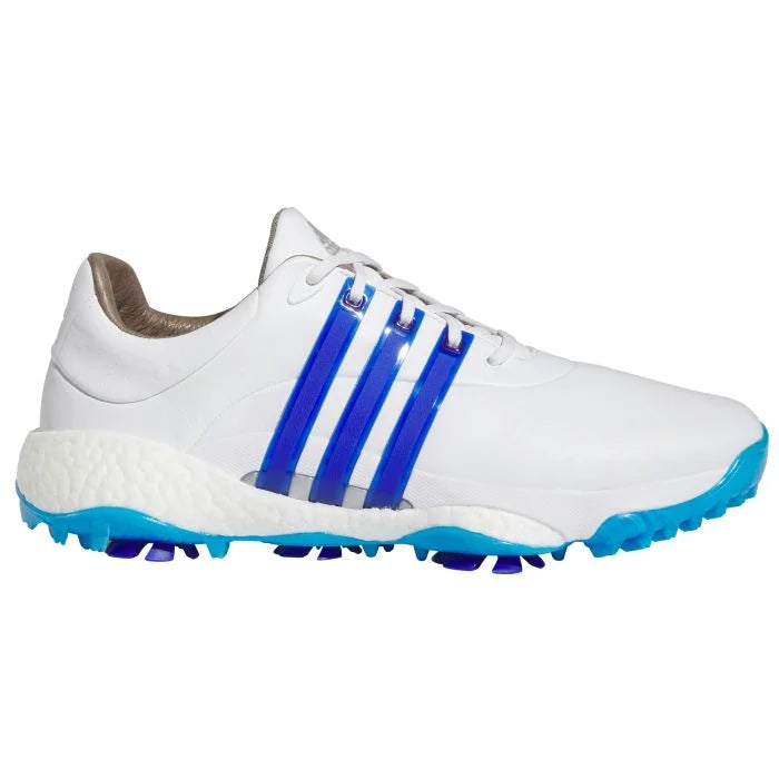 Adidas Tour 360 22 Waterproof Golf Shoes White/Blue UK Size 7